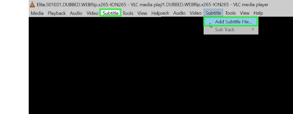 臨時字幕 VLC