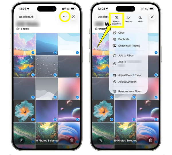 Photos iPhone : Combiner deux vidéos