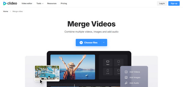 Online Clideo Combine Videos