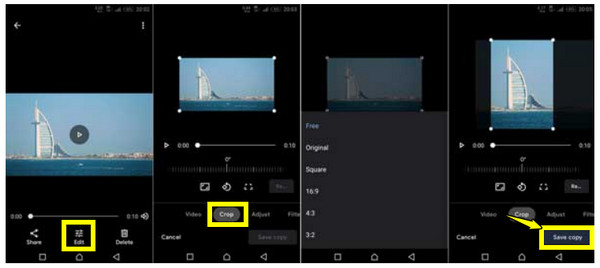 Android videó vágása a Google Fotók használatával