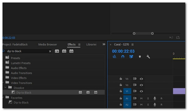 הוסף אפקטים של דהייה ל-Premiere Pro