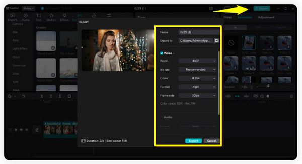 Capcut Export Video