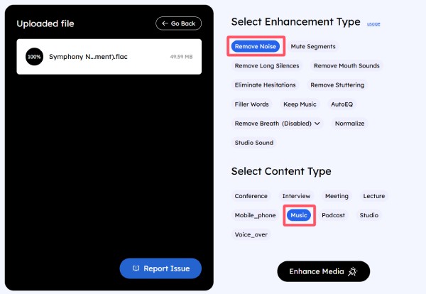 Select Type Aca