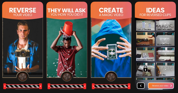 iPhone fordított film effektek fordított videó