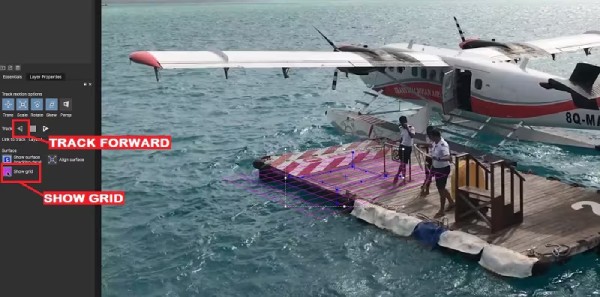 Gebruik Track Forward