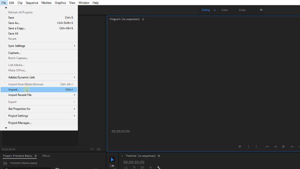 导入抖动视频 Premiere Pro