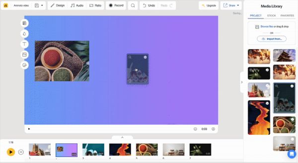 Izrada video slajdova Animoto