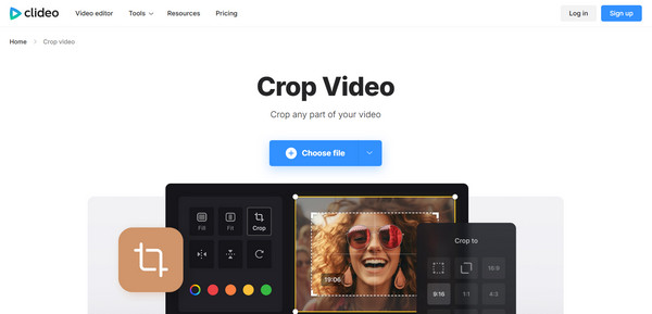 क्लिडियो क्रॉप इंस्टाग्राम स्टोरी का आकार