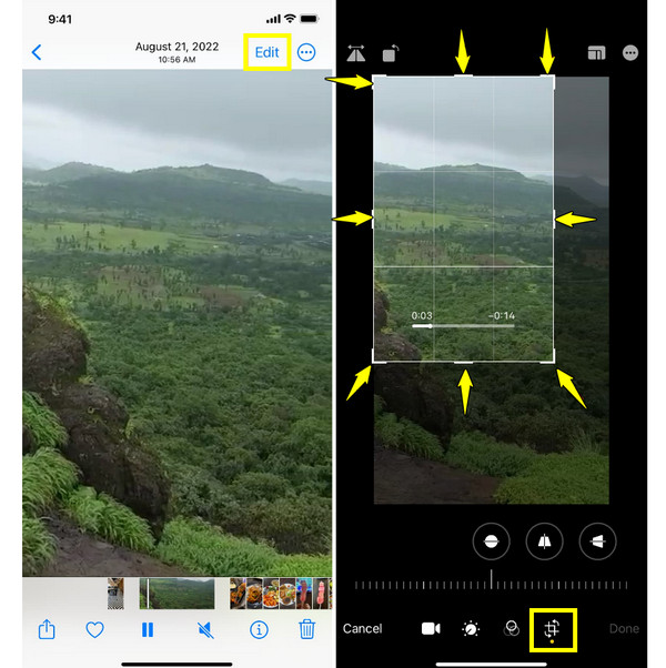 iPhone फ़ोटो क्रॉप करें Instagram स्टोरी साइज़