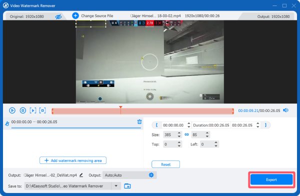 Exportera video 4Easysoft
