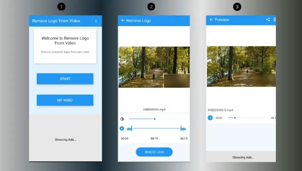 Ta bort Android-logotypen