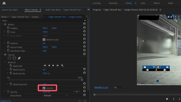 Ta bort logotyp Premiere Pro