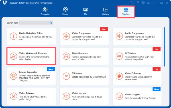 Borttagning av vattenstämplar för video 4Easysoft