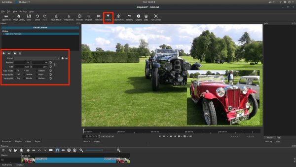 Decupează sau adaugă filtre