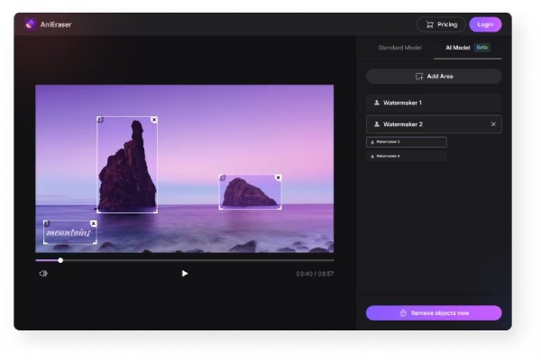 Eliminați filigranul pe Media.io