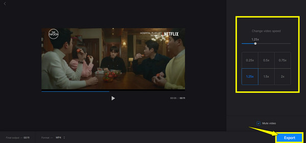 Clideo Zpomalte video