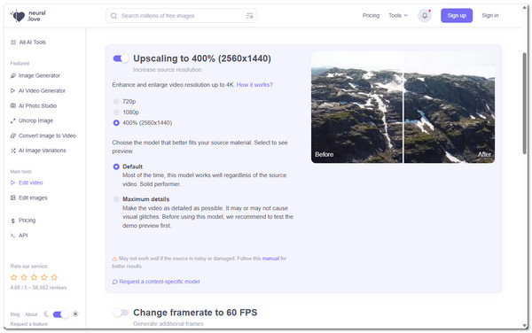 Neutraler Video-Upscaler