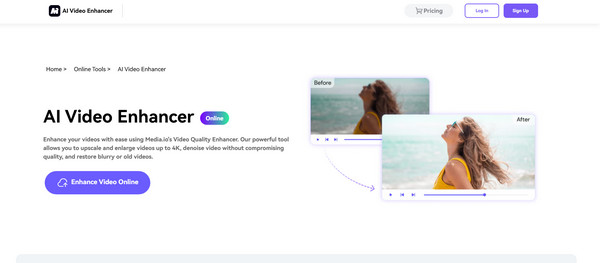 Media.io Upscale Video