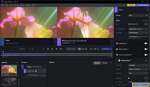 Topaz Video AI Upscale Video