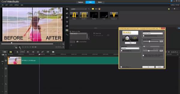 מייצב וידאו של Corel Video Studio