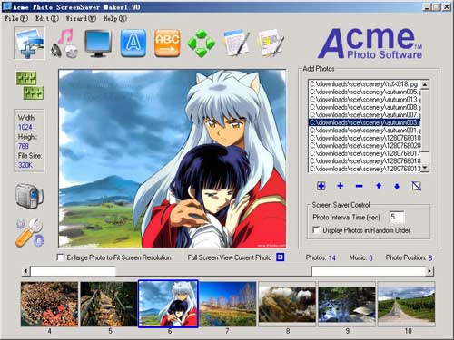 Acme Photo ScreenSaver Maker