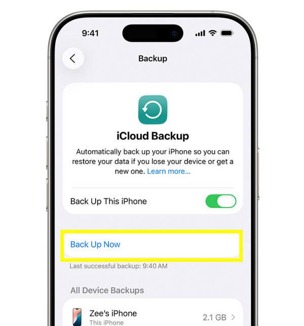 iPhone 上的 iCloud 短信备份