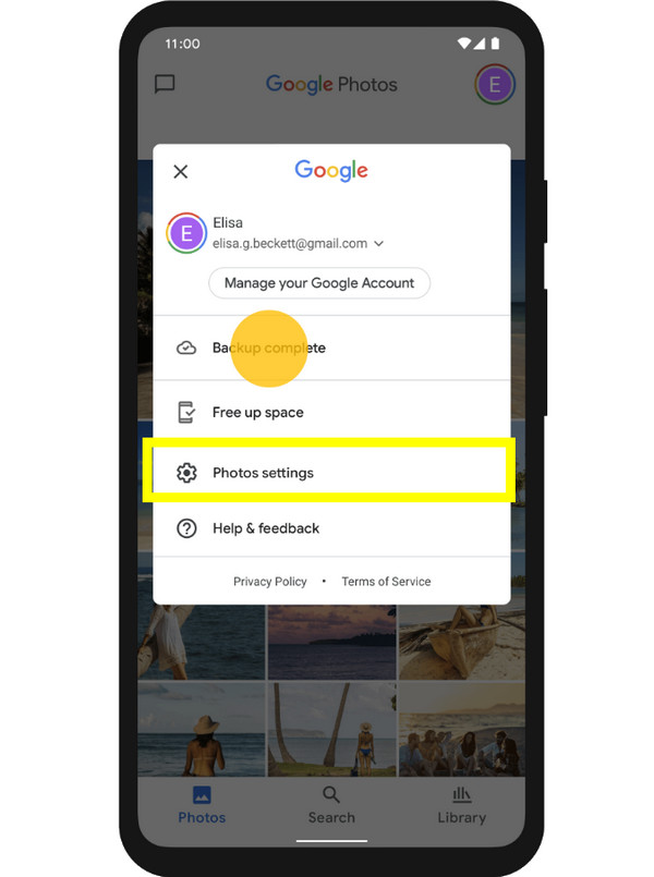 Android หยุดการสำรองข้อมูล Google Photos