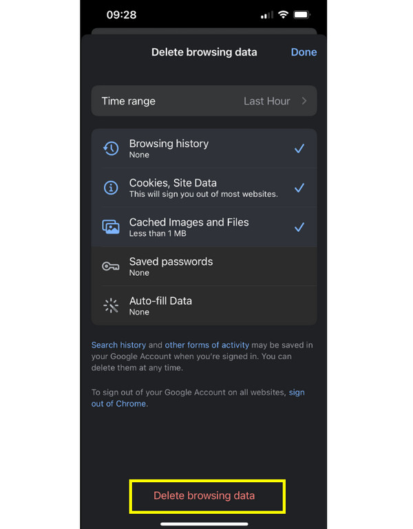 Διαγραφή ιστορικού αναζήτησης στο Chrome
