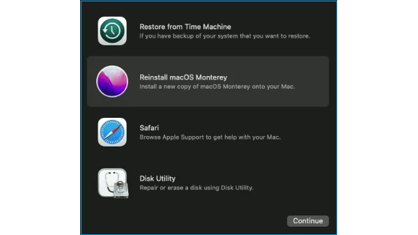 Start To Reinstall Macos