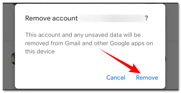 Gmailアカウントを削除する