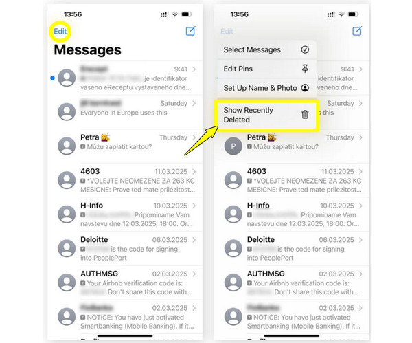 Encontre mensagens apagadas no iPhone