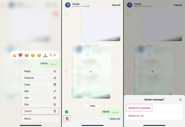 在 iPhone 上为所有人删除