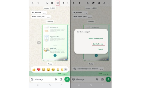 在安卓设备上为我删除