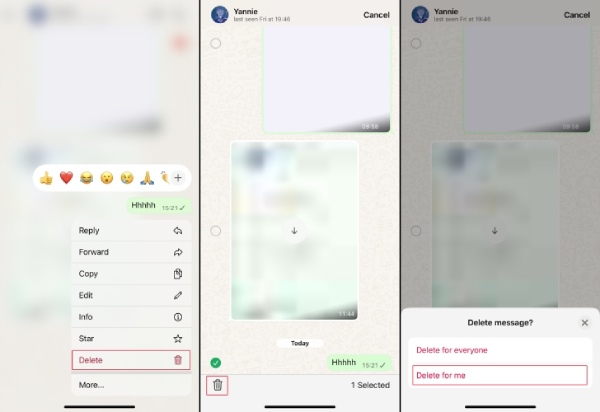 在 iPhone 上为我删除