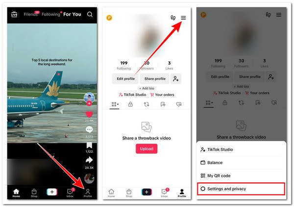 Trova Impostazioni e Privacy