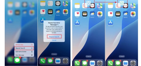 Gunakan Face ID untuk Mengunci Mesej