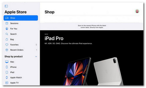 App Storeにアクセスする