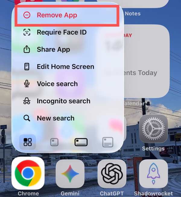 卸载 iOS 14 应用