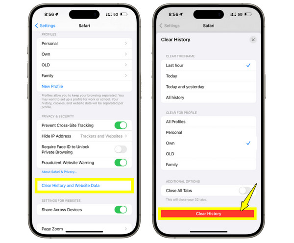 Vymazat systémová data a mezipaměť