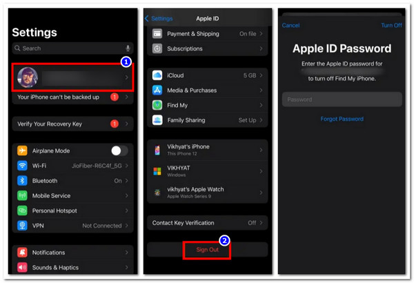 Apple ID에서 로그아웃