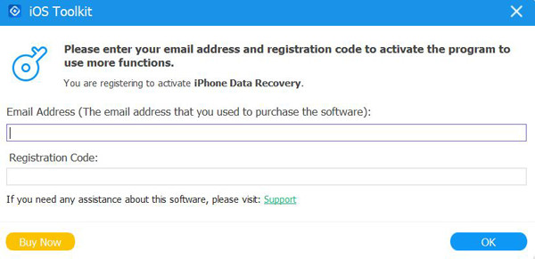 Register iOS Data Backup and Restore