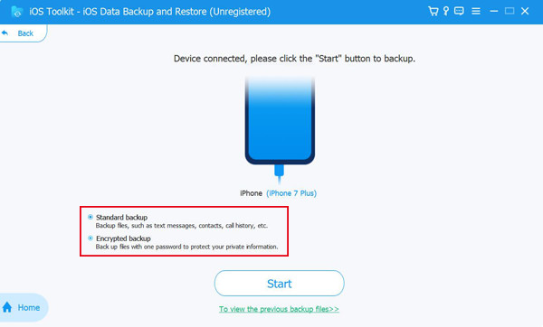 Two Modes to Backup Data