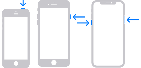 Reiniciar diferentes modelos de iPhone