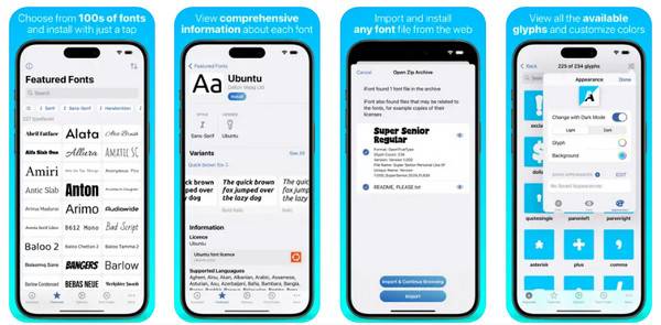 iFont Endre font på iPhone