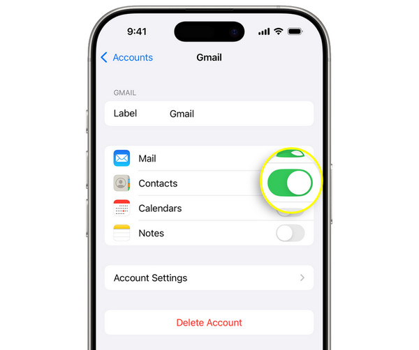 Gmailで削除された連絡先を復元する