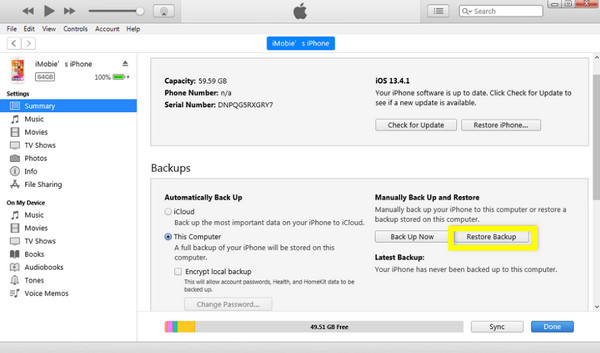 iTunes-Backup: Gelöschte Videos wiederherstellen