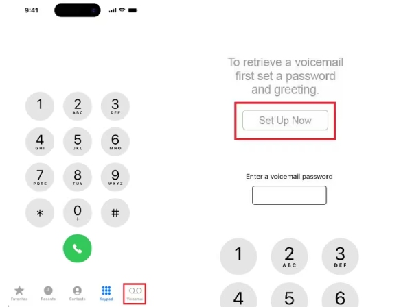Ορισμός κωδικού πρόσβασης φωνητικού ταχυδρομείου