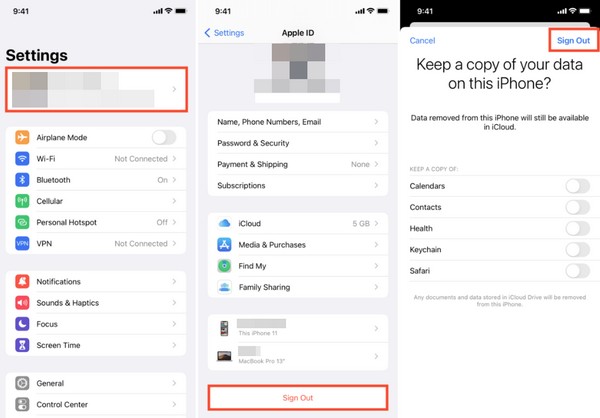 Log Masuk dan Keluar iCloud