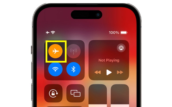 เปิดและปิดโหมดเครื่องบิน