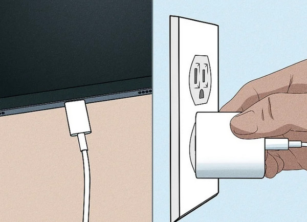 Sjekk USB-kabelen og adapteren